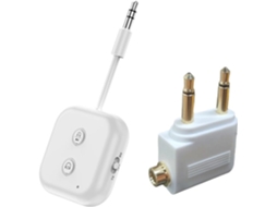 Transmissor E Receptor De Áudio Bluetooth 5.3 2 Em 1 Com Entrada Auxiliar