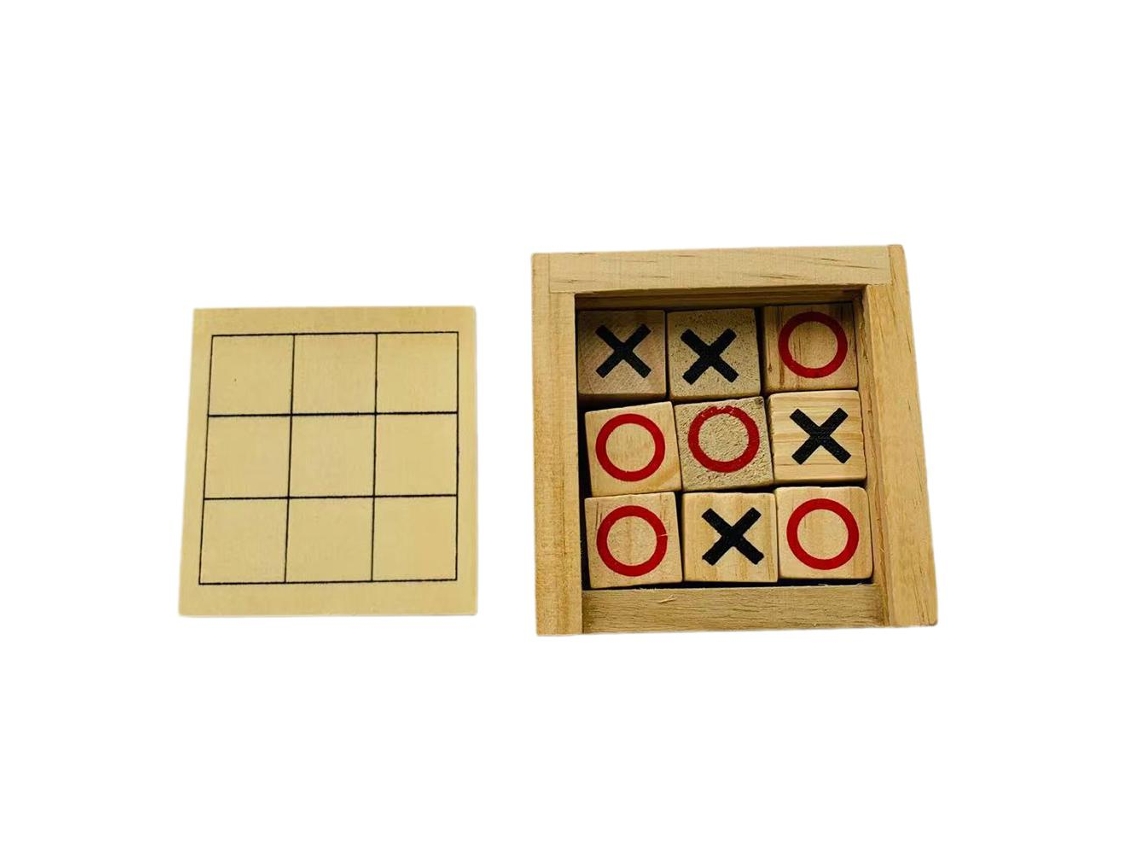 Jogo De Tabuleiro De Madeira 3 Em Linha Decor Sala De Estar Mesa Jogo Familiar Festa