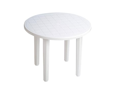 Mesa resina redonda 90 cm blanca 4024