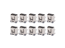 Aetheria 10pcs Porta de Carregamento Metal para Ndsi Dsi XL 2ds Conector Jack de Energia