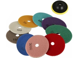 Kit De 10 Discos Polimento Adamas Para Granito E Azulejos, À Base