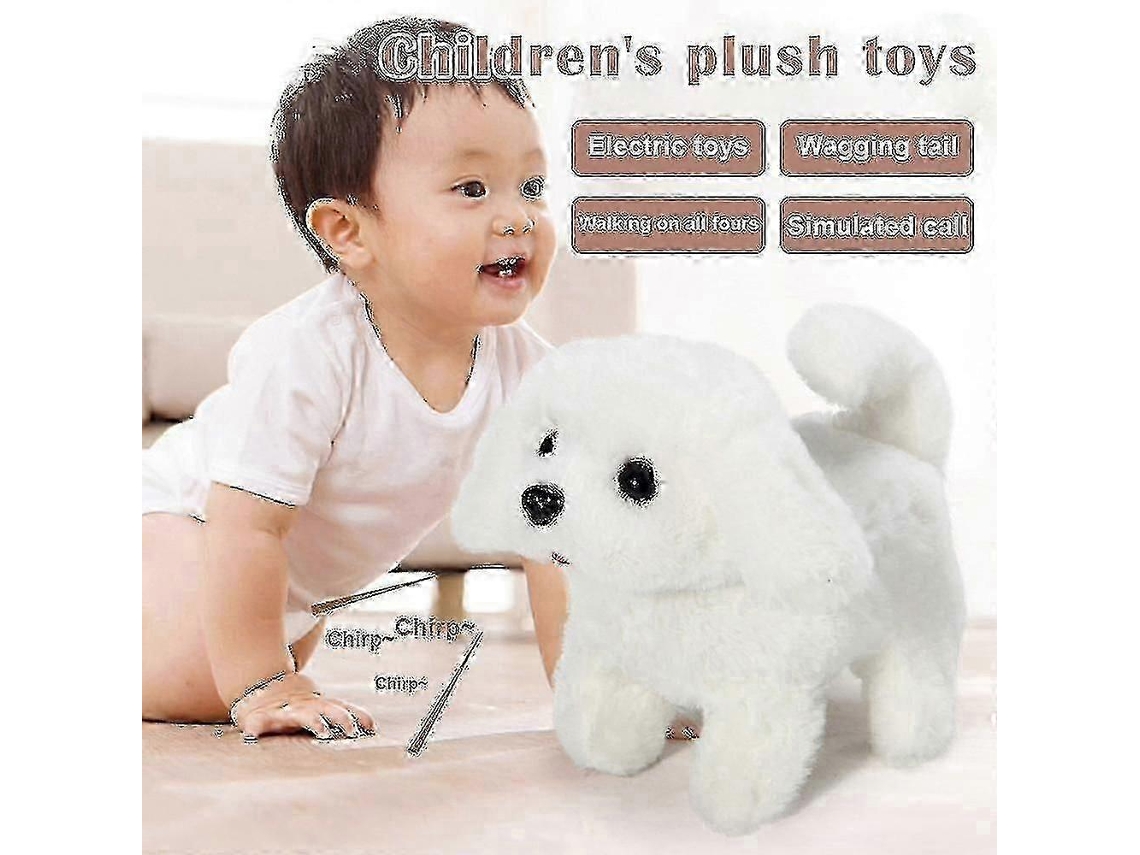 Peluche Interativo Cão Elétrico Com Movimento E Som