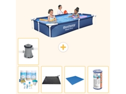 Bestway Piscina Bestway Steel Pro Retangular - 221x150x43 Cm - 6-peças S22063