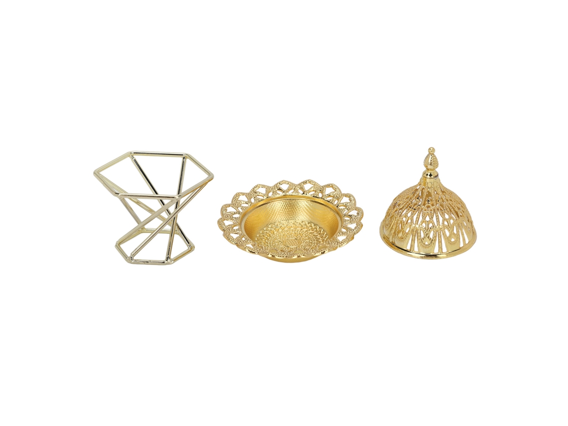 Suporte Para Queimador De Incenso De Ouro Exquisito Em Estilo Luxo Leve Para Casa E Escritório
