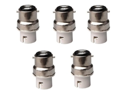 Adaptador B22 para B15/ba15d/b15d NOVA LINE, para Lâmpadas Halógenas ou LED, 2 Unidades