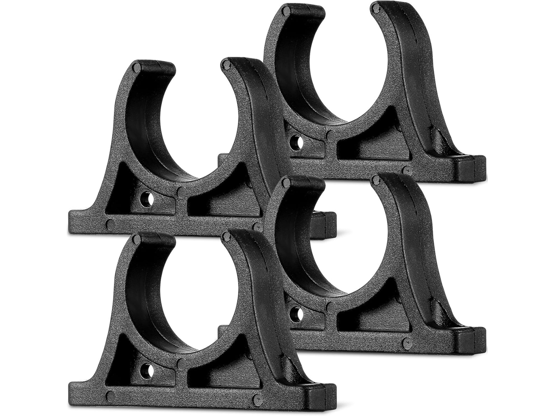 Conjunto De 4 Presilhas Pretas De Plástico Para Remo De Caiaque