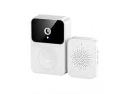 Campainha Inteligente Wifi Sem Fio Hd 1080P com Gravação Visual e Intercomunicador Branco
