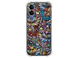 Capa Tumundosmartphone De Silicone Resistente A Impactos Para Vivo V70 Fe Com Estampa Floral 4 Desenhos