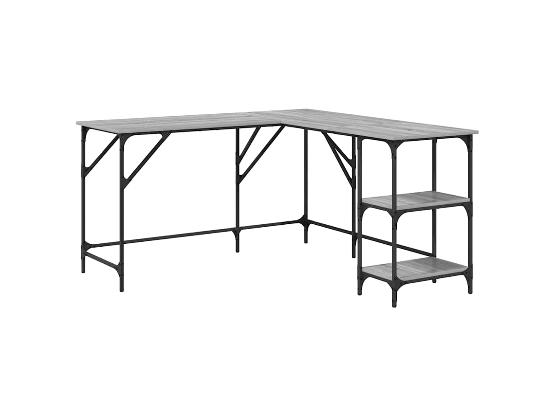 Secretária Derivados de Madeira Cinzento Sonoma MAISON EXCLUSIVE (139x139x75 cm)