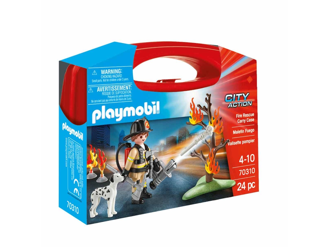 70310 City Action Mala de transporte do bombeiro