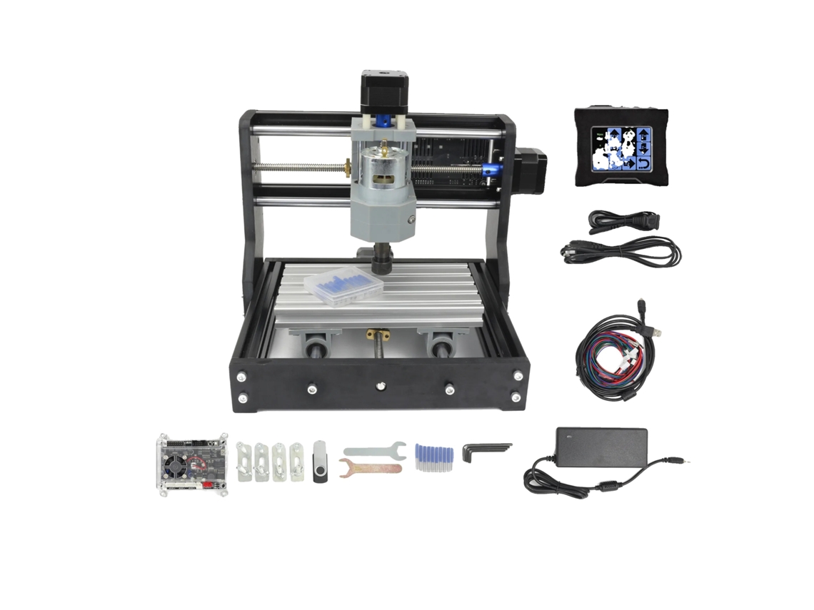 Router Cnc, Controle Grbl, Design Compacto, com Controle de Toque de 2,8 Polegadas, Adicionar Laser de 2,5w OEM