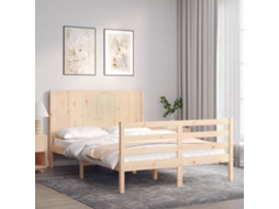 Estrutura De Cama Com Cabeceira 120x200 Cmmadeira Maciça