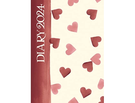 Livro Emma Bridgewater Pink Hearts A6 Diary 2024 de edt Carousel Calendars (Inglês)