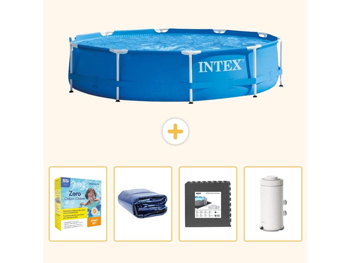 Intex Piscina Com Estrutura Redonda - 366x76 Cm - 5-peças S111