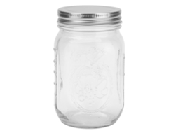 Frasco De Armazenamento De Vidro De 500ml Com Tampa Hermética Para Alimentos Secos, Geleia E Mel