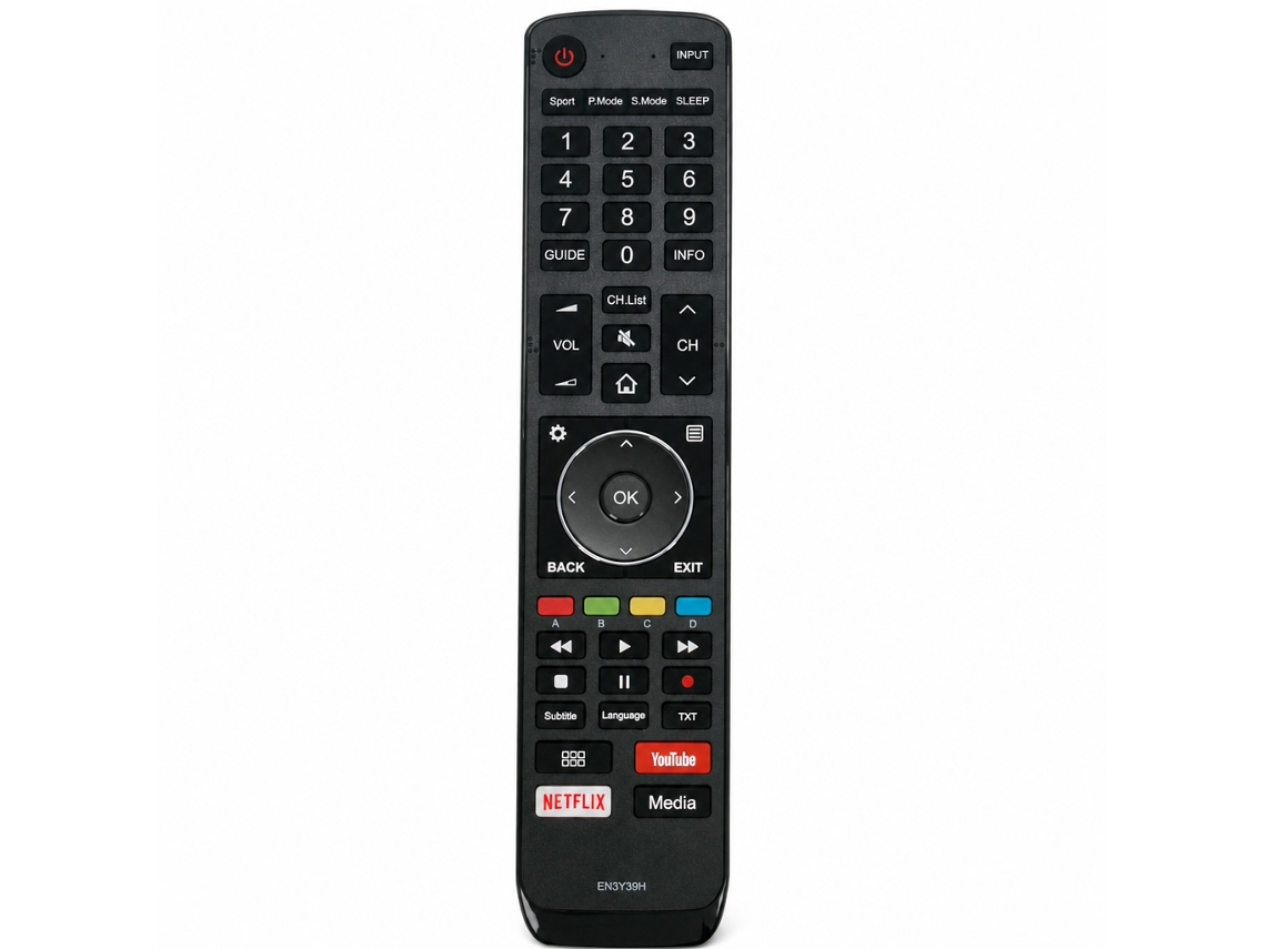 Comando À Distância De Substituição Para Tv Vu E Hisense, Modelo En3y39h, Sem Configuração_dae