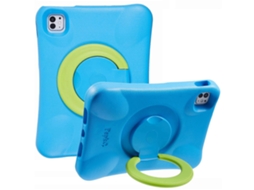 Capa Pepkoo para iPad Pro 11 com capa à prova de choque, suporte giratório de 360 ​​graus e capa protetora de EVA, azul e verde, Hengrongshen (2024)