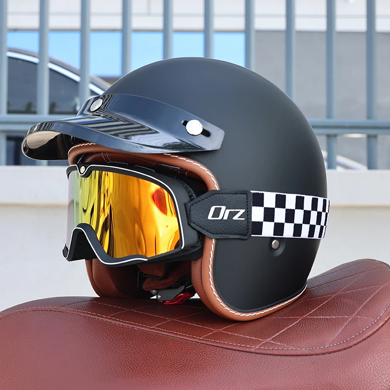Capacete Aberto (m)abs 3/4, Certificado Dot, Resistente A Impactos, Com Proteção Uv.