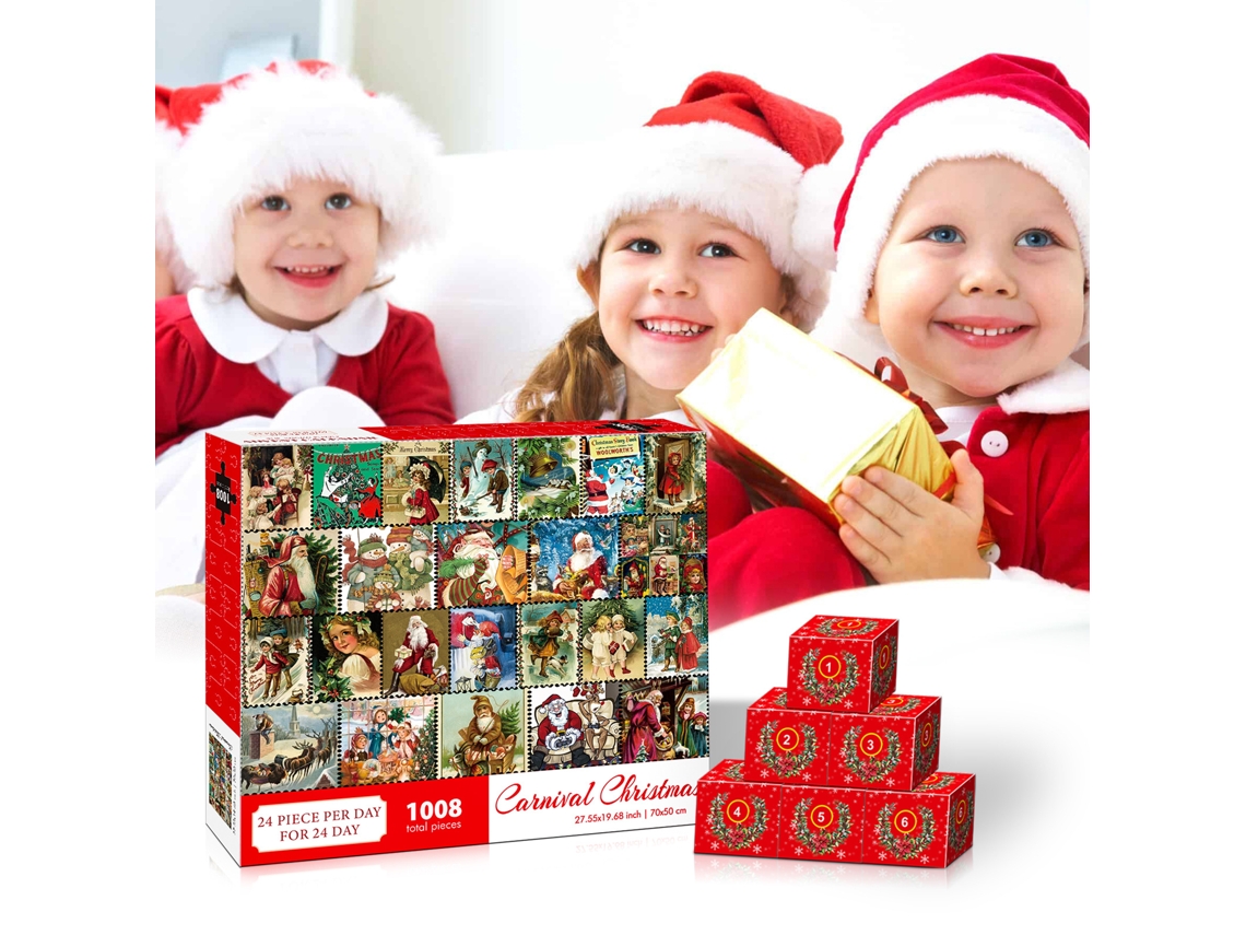 Caixa De Presente Com Contagem Regressiva Para Bonecas De Natal De 24 Dias Brinquedo Surpresa Da Caixa Vermelha SUNNY SPACES