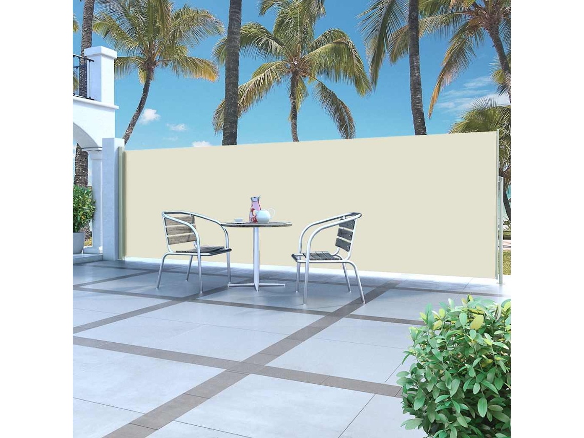 Toldo Lateral Retrã¡til 160 X 500 Cm Cor Creme Dkd Home Decor