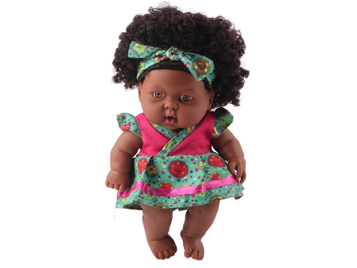 Ats muñeca Reborn Bebé Realista 20cm Pelo Rizado Muñeca Simulación Juguete Coleccionable Regalo Q8 003