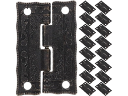 Conjunto De 24 Dobradiças Antigas Vintage Metal Para Caixas Joias,
