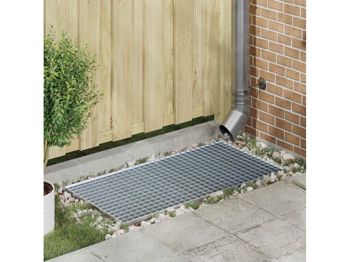 Vidaxl Grelha Prateado 100 X 50 X 2 Cm Aço Galvanizado A Quente
