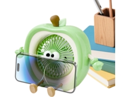 Mini Ventilador De Mesa Portátil Ultrassilencioso E Recarregável, Com