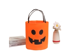 Laxiscreed Aborreador De Halloween Com Luz, Abóbora 3d E Alça Para Doces E Decoração Festiva