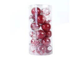 Laxiscreed Bola De Acrílico Transparente Para Decoração De Natal Suspensa Em Casa