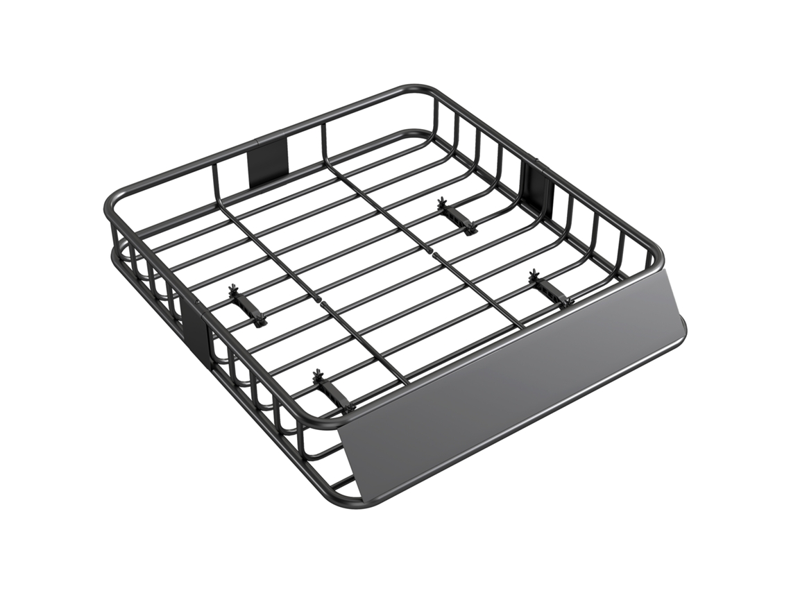 Cesta Tejadilho Aço Universal 90,7kg 110,5x99,5x18,5cm Preto