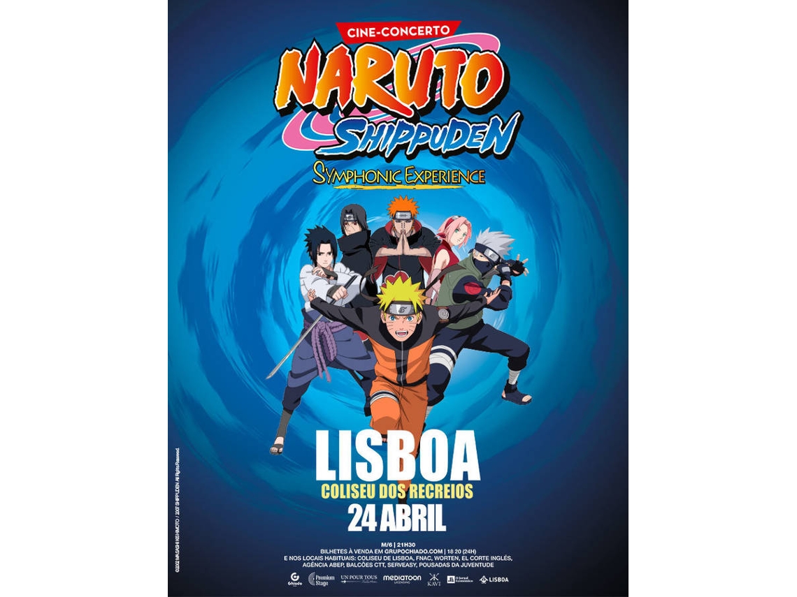 Bilhete NARUTO SHIPPUDEN SYMPHONIC EXPERIENCE|LISBOA