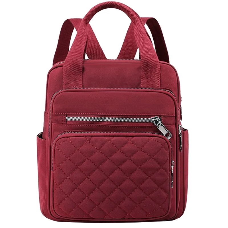 (rede Bj279) Mini Mochila Acolchoada Multicolorida, Multifuncional, Com Vários Compartimentos, Pode Ser Carregada Na Mão Ou Transversalmente.