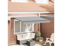 Vidaxl Toldo Retrátil Antracite 350 X 200 Cm Tecido