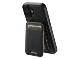 Capa Para Iphone 17 Em Couro Com Magsafe - Suteni H18 - Couro Granulado.