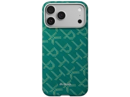 Capa Pitaka Para Iphone 17 Pro Max Magsafe Ultrafina Com Monograma - Dourada E Verde
