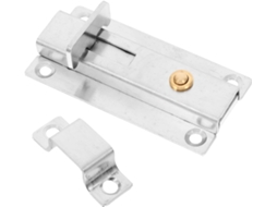 Fecho De Porta Fomiyes Em Aço Inoxidável Com Retorno Automático, Prateado, Distância Entre Furos De 65, 8mm,