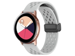 Pulseira De Silicone Dobrável De 20 Mm Com Fecho Magnético