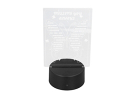 Lâmpada Noturna 3d 7 Cores Controle Táctil Usb Bateria