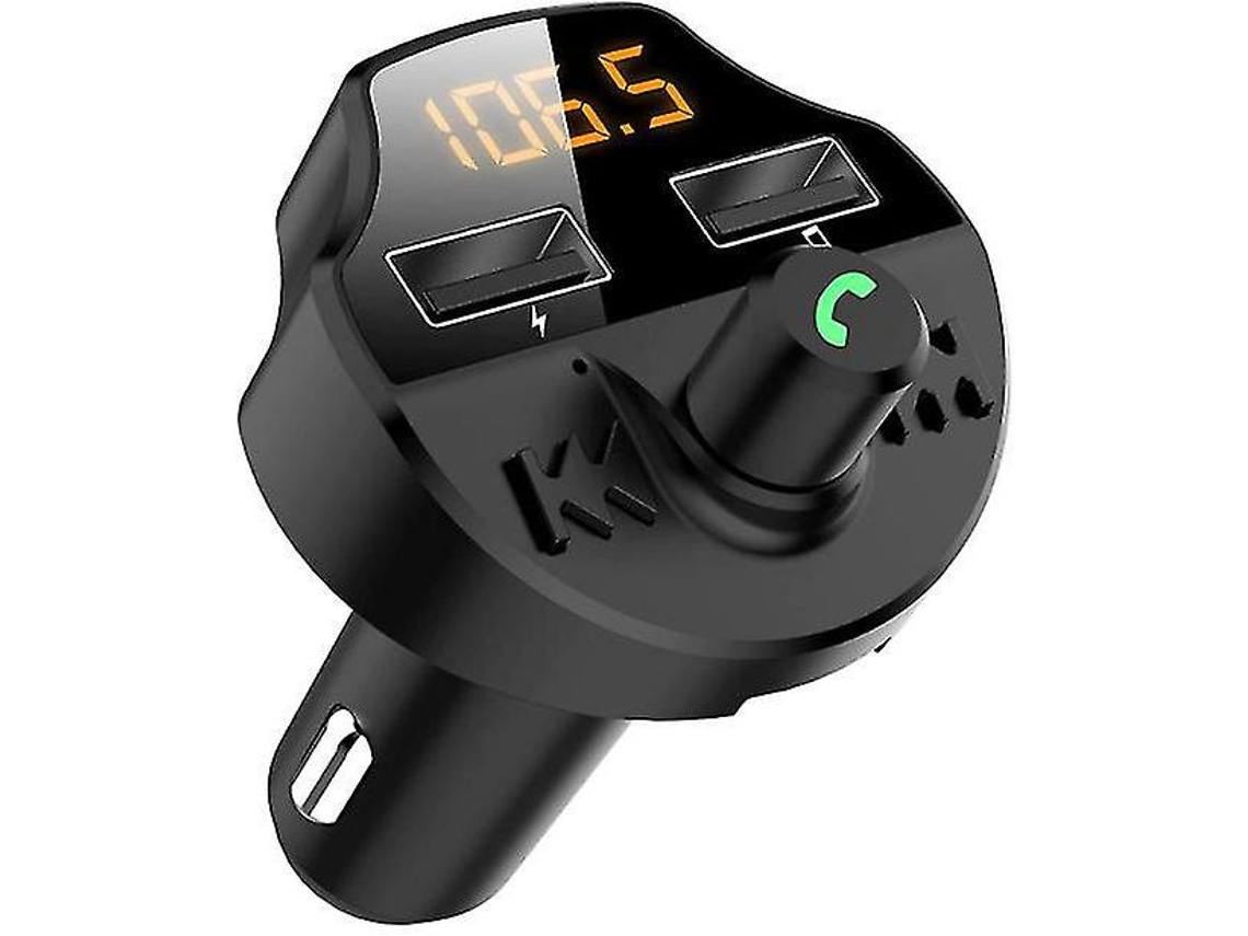 Transmissor Fm Bluetooth Yizhood Dual Usb Tf/sd Hands Free Preto