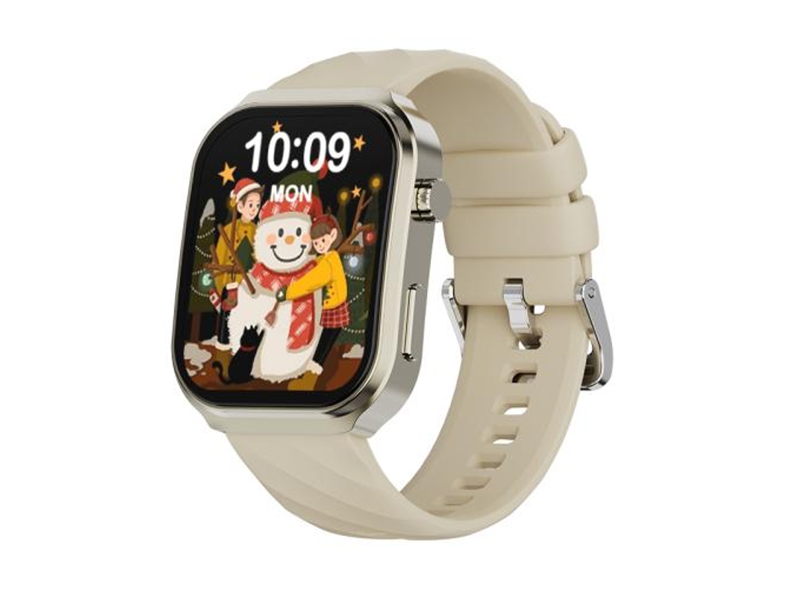 Smartwatch Com Tela Curva De 2,2 Polegadas E Chamadas Bluetooth (dourado)
