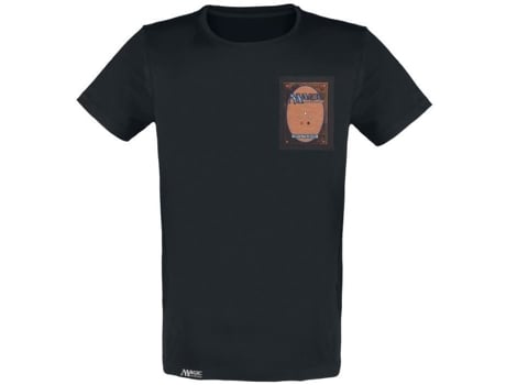 T-shirt De Homem Magic The Gathering Carta Mangas Curtas 100 Algodo Preto (no Comunicado)