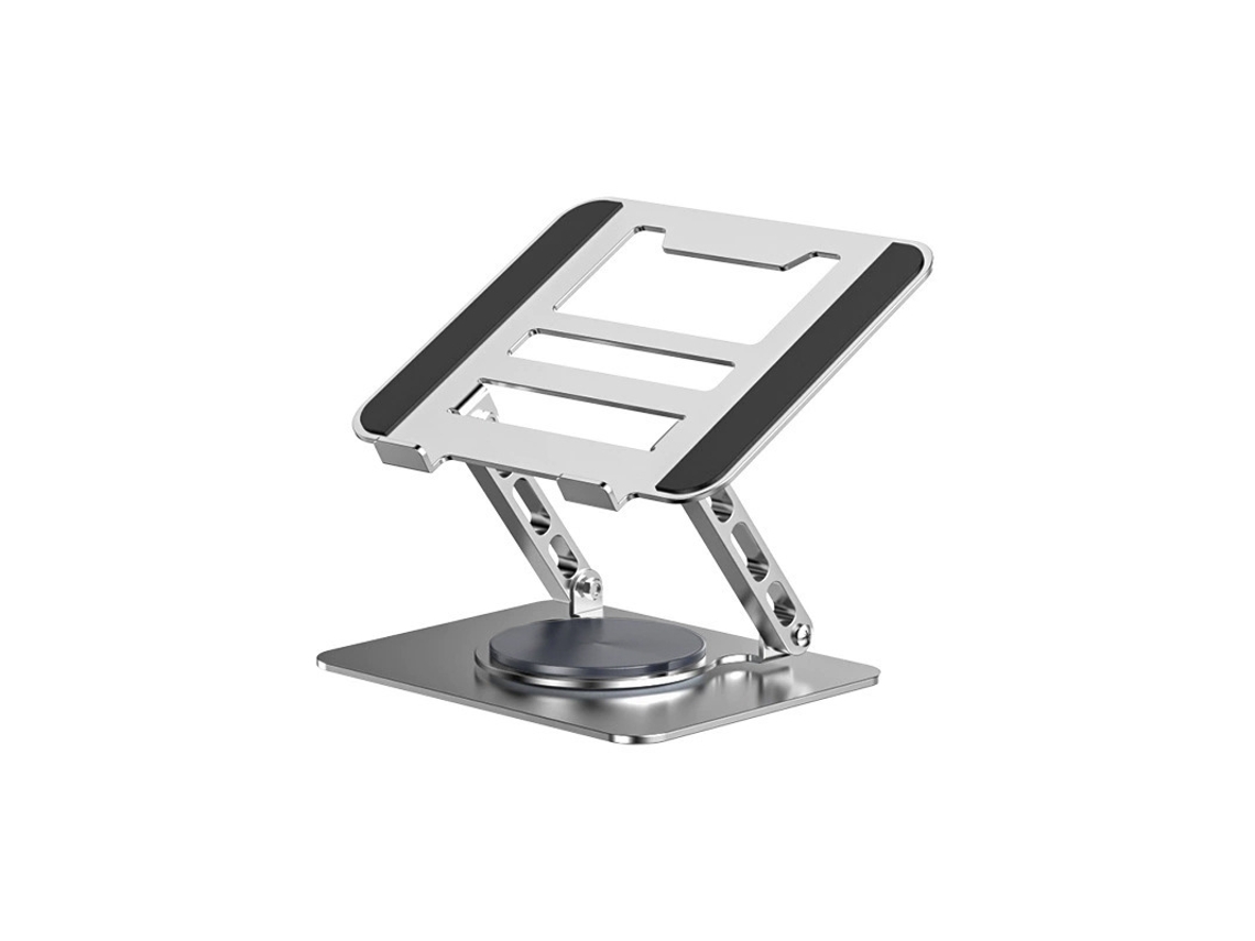 Suporte Para Laptop Com Altura Ajustável E Rotação De 360° Aquaforge (prateado)