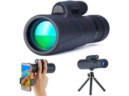 Telescópio Monocular 10 30x42 Hd Ip68 Tripé Adaptador Smartphone Observação Pássaros Caminhadas Viagem Preto Bestvite