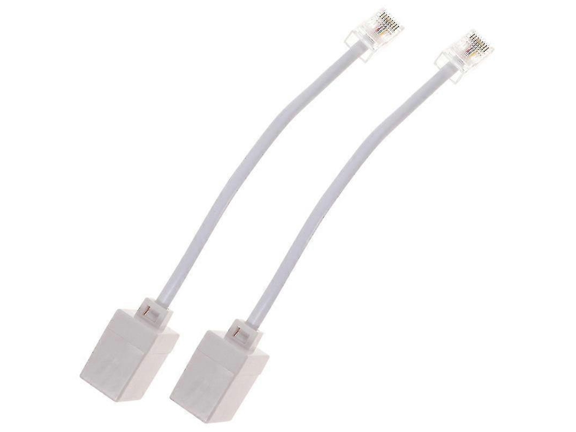 Peças Adaptador Rj11 Para Rj45 Telefone Para Adaptador Ethernet Cabo De Telefone Para Ethernet Hsff Slowmoose