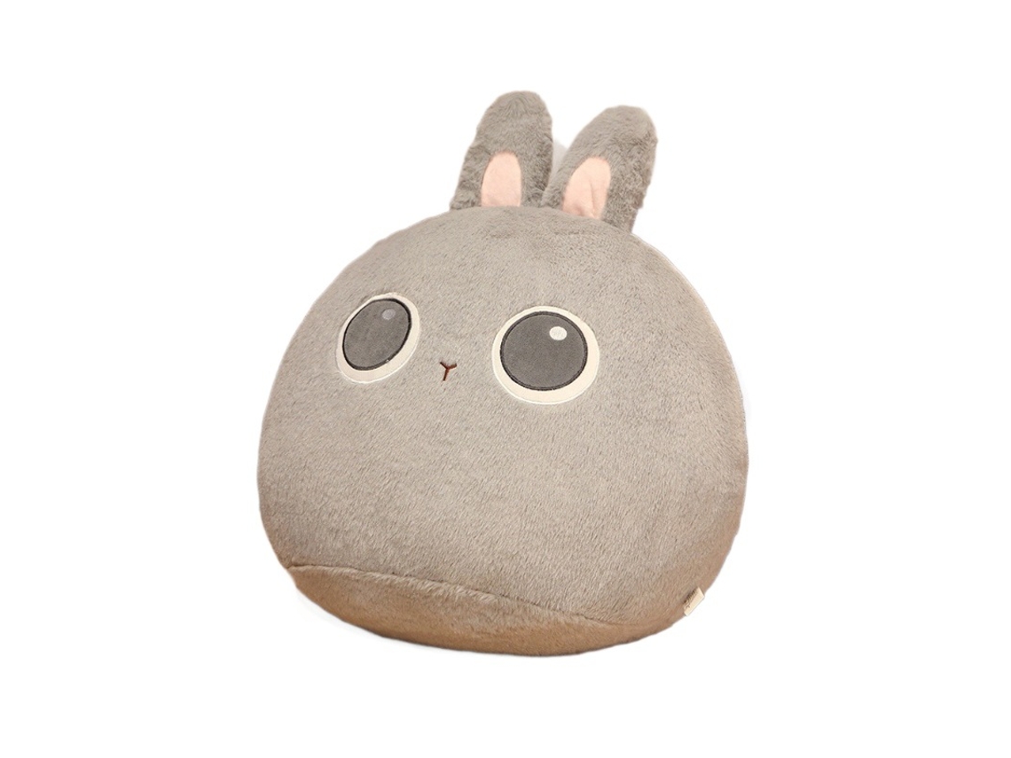 Almofada de Pelúcia Grande Coelho Branco, Bichinho Fofinho para Meninas, Travesseiro Decorativo para Casa CHABERLU