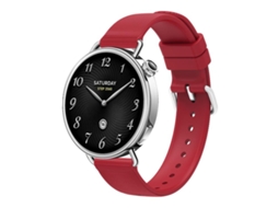 Bracelete Para Xiaomi Watch S4 - Silicone Texturizado - Cor Sólida (41mm) Vermelha