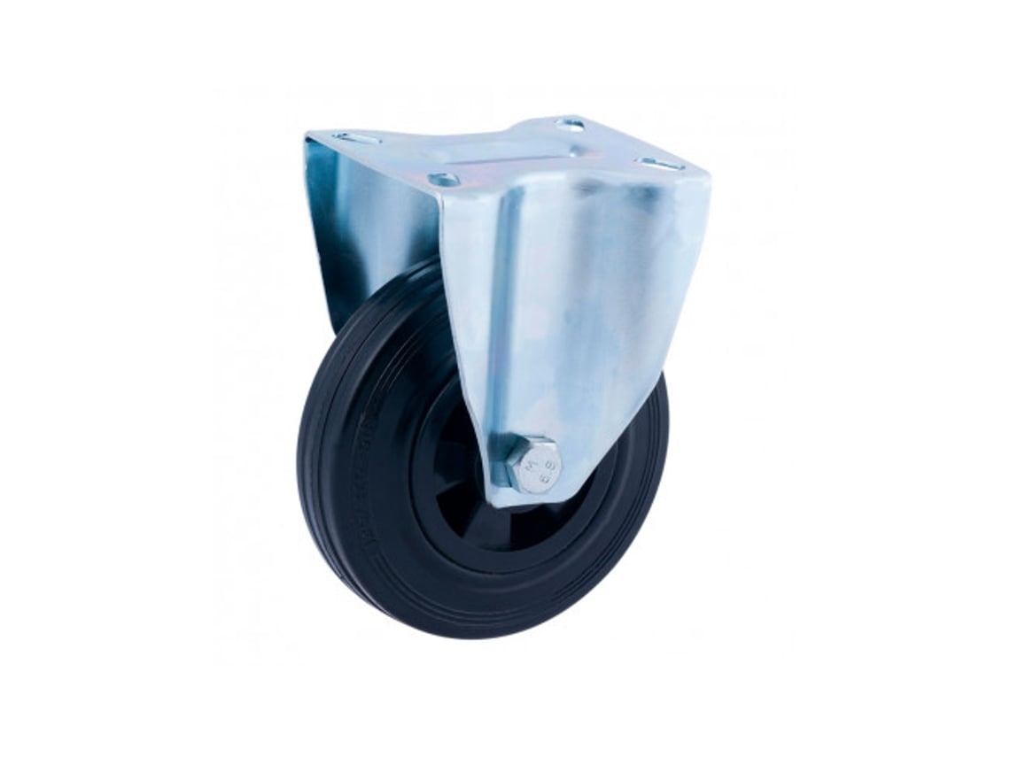 Roda Fixa 125Mm (Roda) Borracha de Borracha Preta Cr29471 AFO