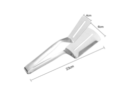 Pinças de aço inoxidável Slowmoose para cozinhar, fazer pão, fritar peixe e grelhar (201 pinças curtas de 23 cm)
