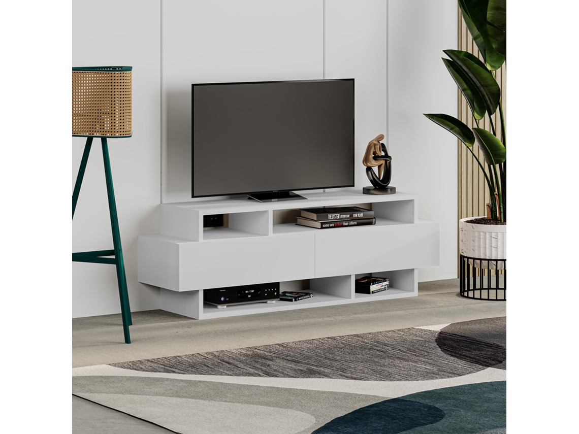 Mesa de Tv 42X125X32 Branca VENPRODIN